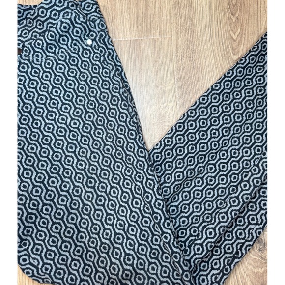 J.McLaughlin Pants Printed Pull On Stretch Zipper Womens 6 Casual Preppy Office - Picture 3 of 15